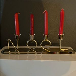 Noel Candlestick Holder